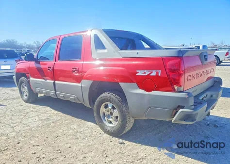 2002 Chevrolet Avalanche K1500 z USA, uszkodzony, nr VIN 3GNEK13T62G184183
